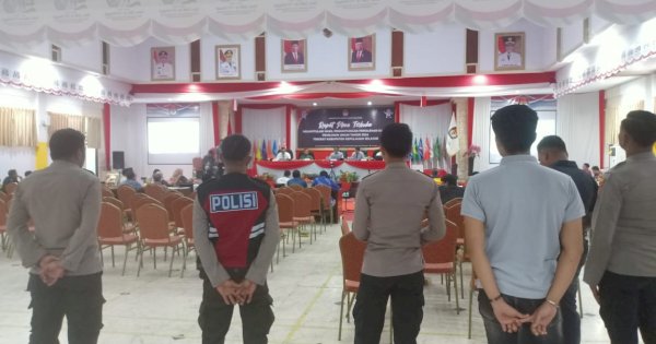 Polres Selayar Kerahkan Personel Amankan Rapat Pleno Rekapitulasi