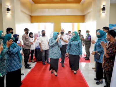 Gebyar Vaksinasi TP PKK Kec Panakkukang, Target 300 Vaksin