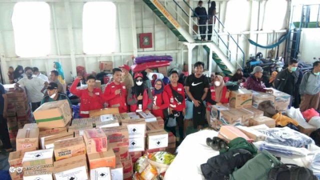 PMI Selayar Kirim Relawan Bertugas Selama 9 hari Di Lokasi Terdampak Gempa 7,4 SR