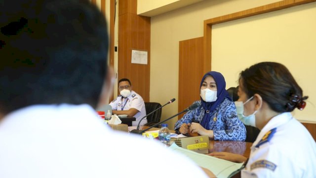 Direktorat KPLP Ditjen Perhubungan Laut Kemenhub RI saat menemui Wawali Fatma.