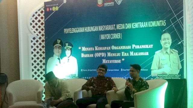 Diskusi Diskominfo Makassar.