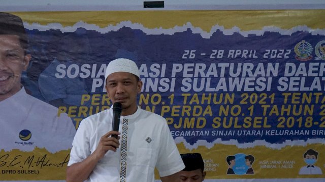 Mizar Roem Menggelar Sosperda Di Kelurahan Biring Ere Kabupaten Sinjai