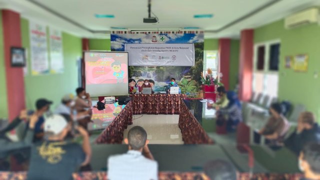 Pertemuan penguatan kapasitas komunitas PWID di kota Makassar melalui metode Study Club serta Screening Hepatitis C, B, sekaligus Sifilis, dan HIV di Puskesmas Kassi-kassi.