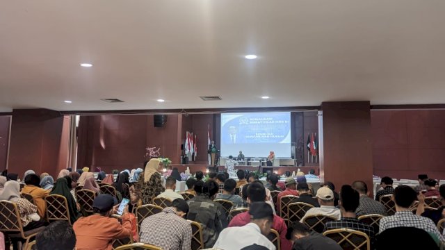 Sosialisasi Kebangsaan Rapsel Ali di UIN Alauddin Makassar.