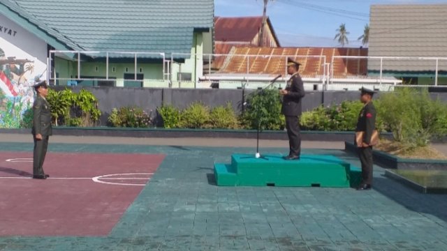 Letkol Kav. Adi Priatna Pimpin Upacara Peringatan HUT Ke-77 TNI Di Kepulauan Selayar