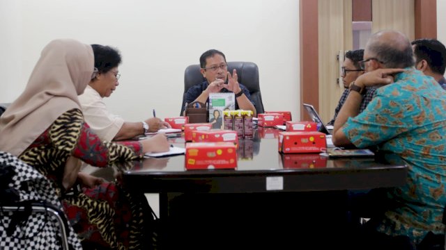 Pembahasan tindak lanjut pengelolaan IPAL di Kota Makassar bersama USAID IUWASH Tangguh. 