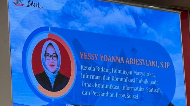 Dilantik Sebagai Kabid Humas Diskominfo-SP Sulsel, Yessy Yoanna Siap Bersinergi dengan Media