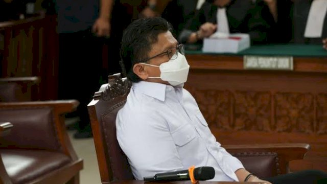 Ferdy Sambo saat menghadiri persidangan tuntutan di Pengadilan Negeri Jakarta.