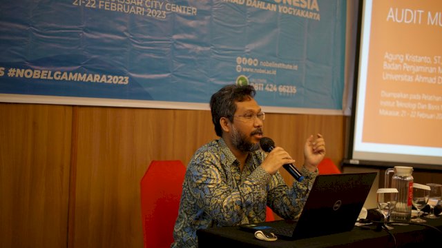 Nobel Indonesia hadirkan dua fasilitator asal Universitas Ahmad Dahlan (UAD) dalam Pelatihan Audit Mutu Internal 