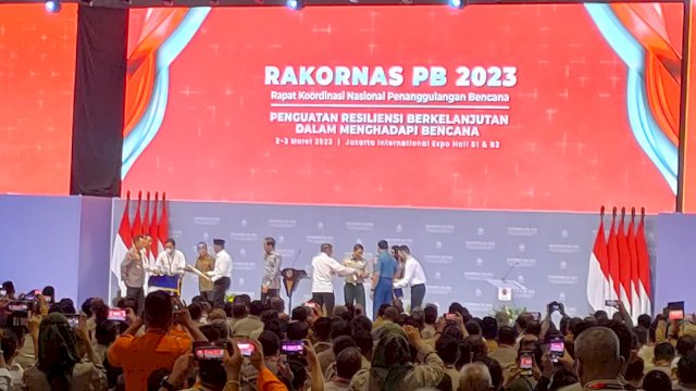 Bupati Basli Ali Perkuat Sinergi Penanggulangan Bencana Melalui RAKORNAS PB 2023