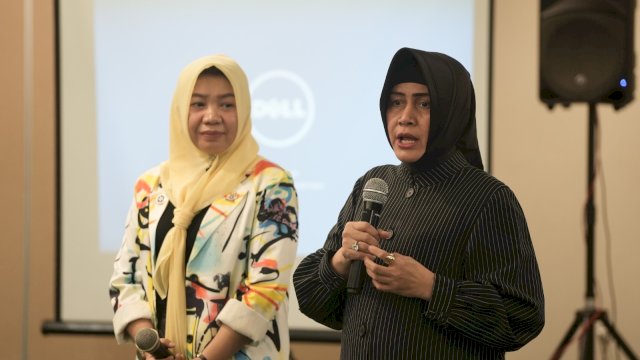 Ketua TP PKK Kota Makassar Indira Yusuf Ismail hadiri seminar kesehatan kota makassr yang digelar Star Billionaires Club di Hotek Aston Makassar.