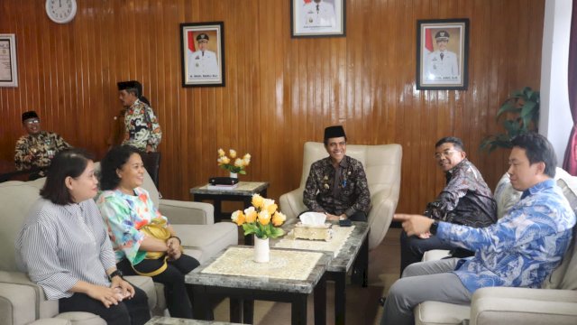 Wabup Selayar Saiful Arif terima kunjungan dari BPK Sulsel Amin Adab di Kantor Bupati Kepulauan Selayar.