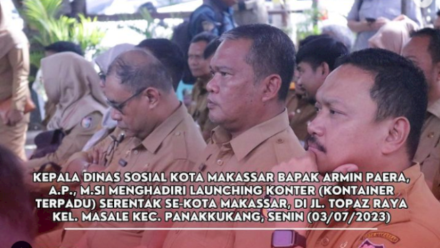 Armin Paera Hadiri Launching Kontainer Terpadu se-Kota Makassar