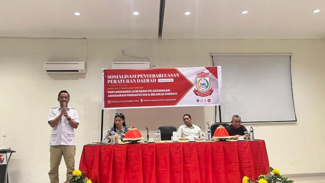 Melalui Sosialisasi Perda, Kasrudi Harap Realisasi Pelaksanaan APBD Kota Makassar Berjalan Efektif