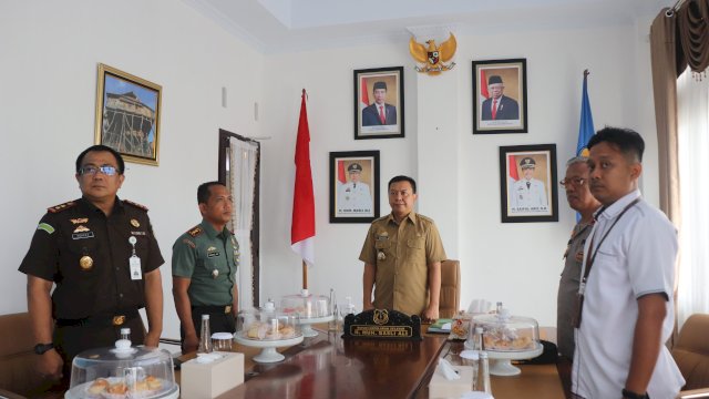 Bupati Basli Ali Bersama Forkopimda Silaturahmi Dengan Pangdam XIV Hasanuddin
