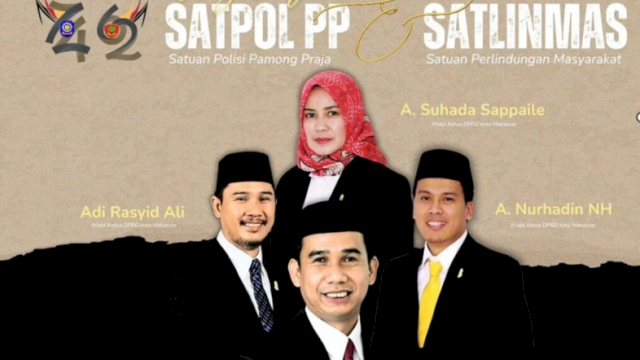 Pimpinan DPRD Makassar Sampaikan Apresiasi pada HUT Ke-74 Satpol PP dan HUT Ke-62 Satlinmas