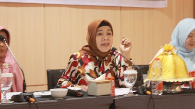 Nurul Hidayat saat menggelar Sosialisasi Perda ASI Ekslusif.