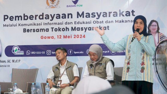 Gandeng BPOM Makassar, Aliyah Mustika Ilham Gelar Edukasi Program Pemberdayaan Masyarakat Lewat KIE di Gowa
