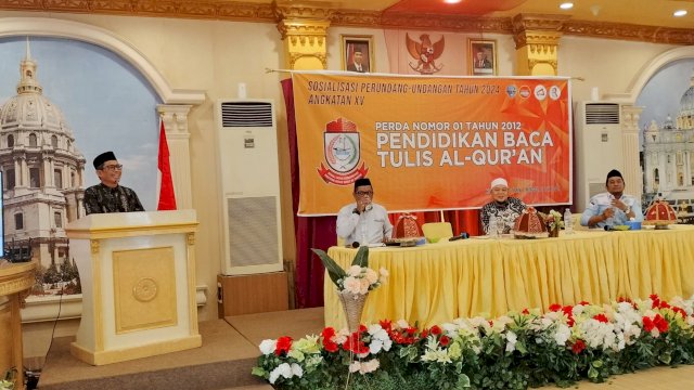 Sosialisasi Perda Pendidikan Baca Tulis Al-Qur’an, Muchlis Misbah: Pedoman Hidup untuk Masyarakat