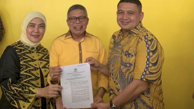 Appi-Aliyah Resmi Kantongi B1KWK Partai Golkar, Siap Daftar di KPU Makassar 29 Agustus