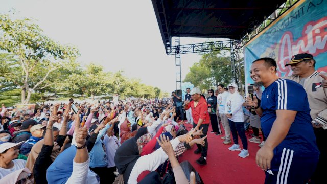 Andalan Hati &#8216;Menggema&#8217; di Jalan Sehat Anti Mager Gowa