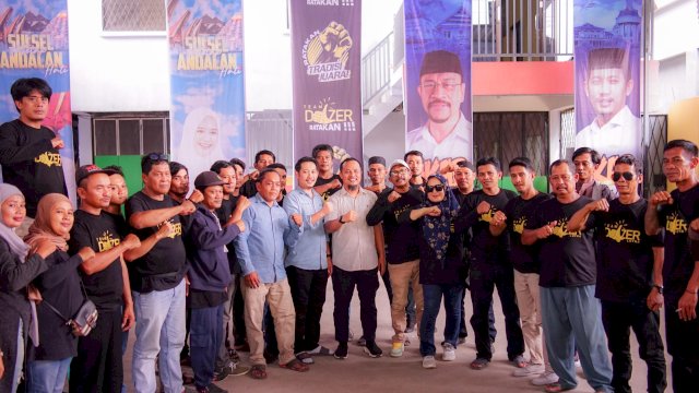 Andi Sudirman Kunjungi Markas Team Dozer Luwu Utara: Jaga Satu Komando