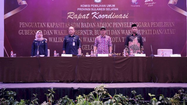 Rakor Bersama PPK, KPU Sulsel Tingkatkan Kapasitas SDM Penyelenggara Pilkada Serentak