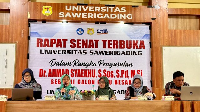 Rapat Senat Terbuka dalam rangka pengusulan dosen Administrasi Negara, Dr. Ahmad Syaekhu, S.Sos, S.Pd, M.Si sebagai calon guru besar/Ist