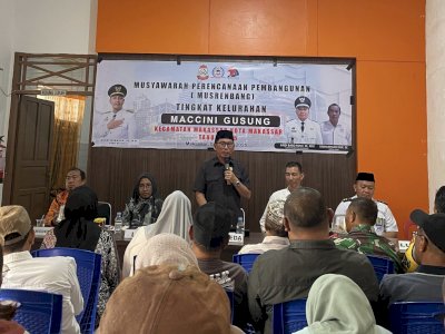 Hadiri Musrenbang di Maccini Gusung, Muchlis Misbah Minta Semua Pihak Kerja Ikhlas Demi Pembangunan