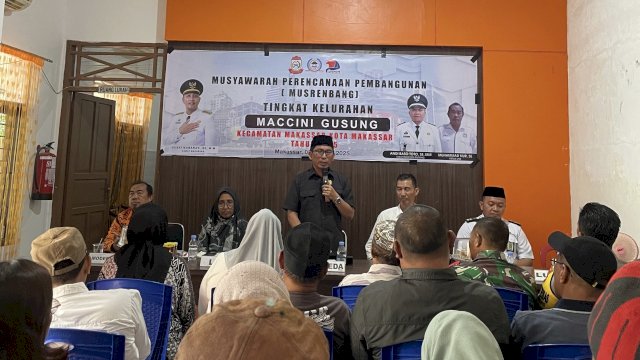 Hadiri Musrenbang di Maccini Gusung, Muchlis Misbah Minta Semua Pihak Kerja Ikhlas Demi Pembangunan