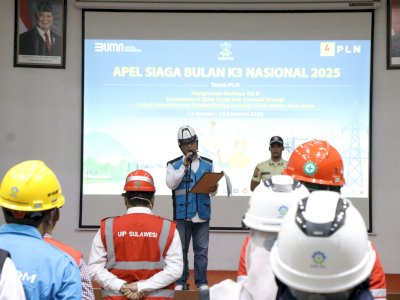 PLN UIP Sulawesi Gelar Apel Bulan K3 Nasional 2025, PLH General Manager Sampaikan Hal Penting Ini!