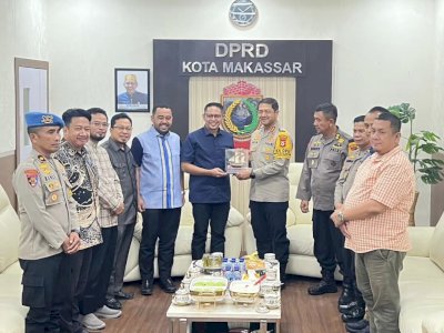 Pimpinan DPRD Makassar Sambut Kunjungan Silaturahmi Kapolrestabes Baru