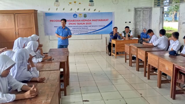 Gelar PKM, Dosen Unsa Makassar Tumbuhkan Sadar Wisata ke Siswa SMP Negeri 4 Takalar