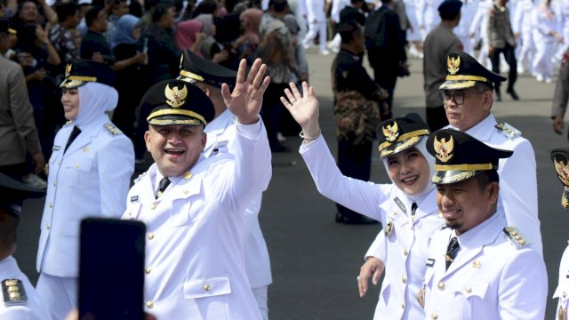 Presiden Prabowo Resmi Lantik Munafri-Aliyah sebagai Wali Kota dan Wakil Wali Kota Makassar