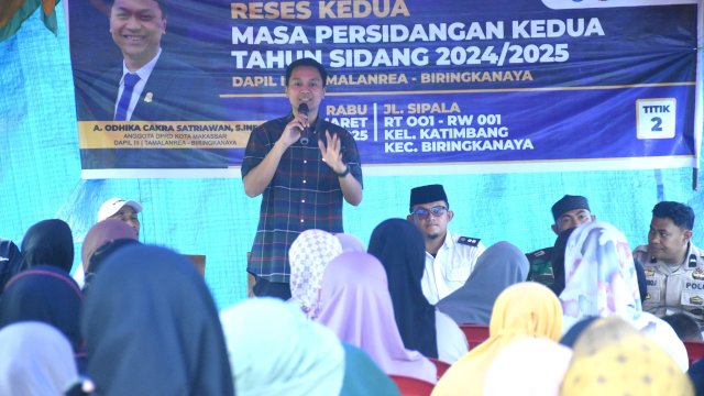 Dengar Langsung Keluhan Warga Biringkanaya, Odhika Siap Kawal Isu Banjir dan Data DTKS