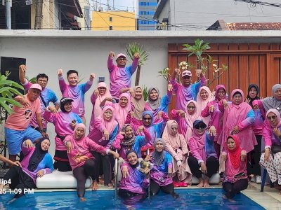 Setelah Sukses Gelar Mubes dan Pelantikan, IKA SD Mangkura Gelar Senam Bersama di CFD Sudirman
