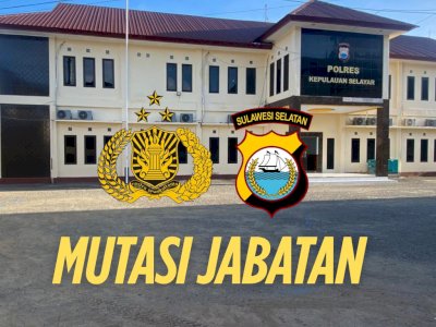 Polda Sulsel Mutasi Sejumlah Jabatan Strategis di Polres Selayar, AKBP Bustan Persiapan Pensiun