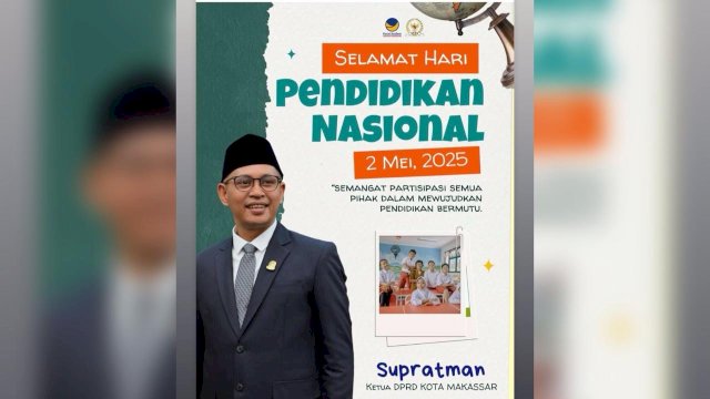Peringatan Hardiknas 2025, Ketua DPRD Makassar: Pendidikan Adalah Kunci Kemajuan Bangsa