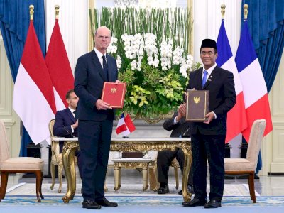 Mentan Amran Teken Deklarasi Kerja Sama Pertanian dalam Pertemuan Bilateral Indonesia&ndash;Prancis