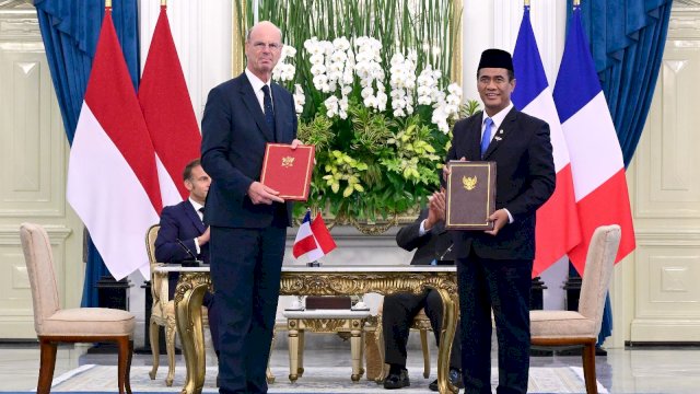 Mentan Amran Teken Deklarasi Kerja Sama Pertanian dalam Pertemuan Bilateral Indonesia&ndash;Prancis
