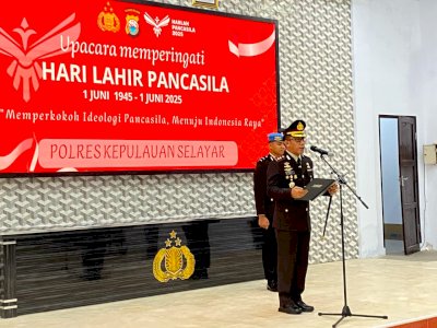 Irup Harlah Pancasila 2025, Kapolres Selayar Bacakan Sambutan Kepala BPIP RI