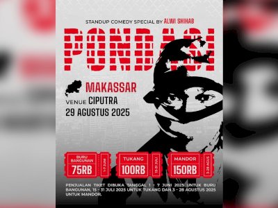 PONDASI: Stand-Up Comedy Spesial Alwi Sihab, Tiket Resmi Dibuka Awal Juni!