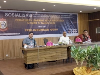 Irwan Djafar Tekankan Perlindungan Terhadap Guru Saat Sosialisasi Perda
