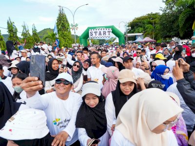 Jalan Sehat Anti Mager di Luwu Padat Merayap, Gubernur Andi Sudirman: Alhamdulillah Berjalan Sukses dan Lancar
