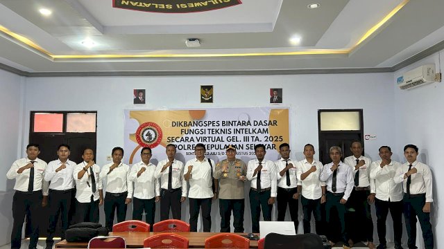 Kapolres Kepulauan Selayar Berikan Arahan dan Motivasi kepada Peserta Dikbangspes Intelkam