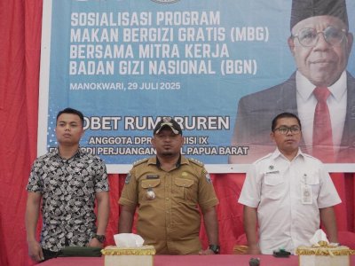 DPR RI dan BGN Sosialisasikan Program Makan Bergizi Gratis di Manokwari