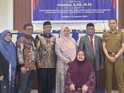 Putra Asli Lekkong Raih Gelar Doktor, Dihadiri Kadis Pendidikan Enrekang