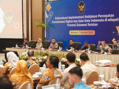 Sekda Sulsel Buka Rakor Transformasi Digital, Apresiasi Kemenko Polkam Gelar Forum Strategis di Makassar