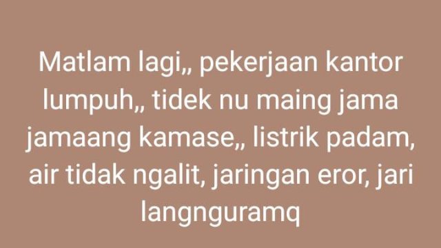 Listrik PLN Tak Kunjung Normal, Ini Salah Satu Keluhan Warga