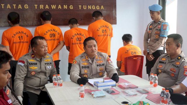 Satresnarkoba Polres Selayar Ungkap 5 Kasus Narkoba dalam Tiga Bulan, 5 Tersangka Diamankan